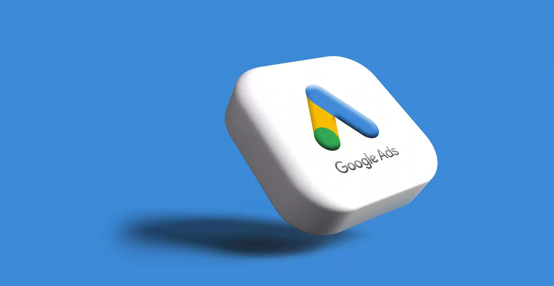 3d render of the Google Ads button